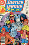 Cover for Justice League Europe (DC, 1989 series) #1 [Newsstand]