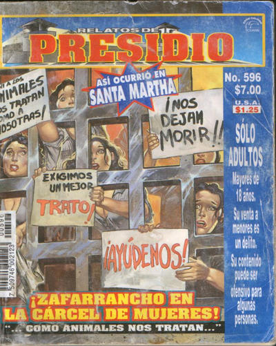Cover for Relatos de Presidio (Editorial Toukan, 1993 series) #596