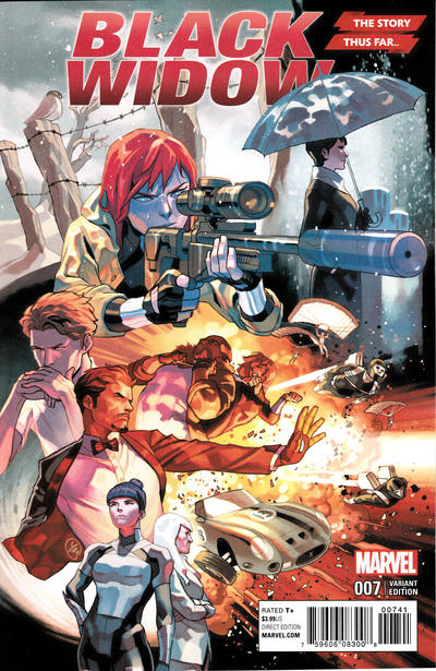 Cover for Black Widow (Marvel, 2016 series) #7 [Yasmine Putri 'The Story Thus Far']