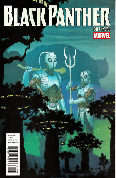 Cover for Black Panther (Marvel, 2016 series) #7 [Esad Ribic Connecting Cover C Variant]