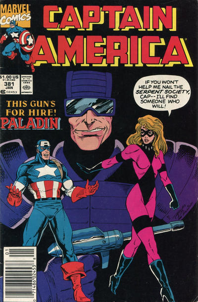 Cover for Captain America (Marvel, 1968 series) #381 [Newsstand]
