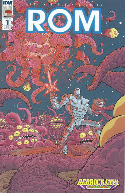 Cover for Rom (IDW, 2016 series) #1 [Bedrock City Comic Company Variant]