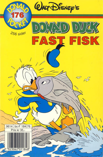 Cover for Donald Pocket (Hjemmet / Egmont, 1968 series) #176 - Donald Duck Fast fisk [1. opplag]
