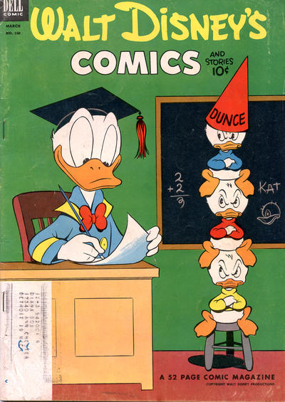 Cover for Walt Disney's Comics and Stories (Dell, 1940 series) #v13#6 (150) [Subscription Box Variant]