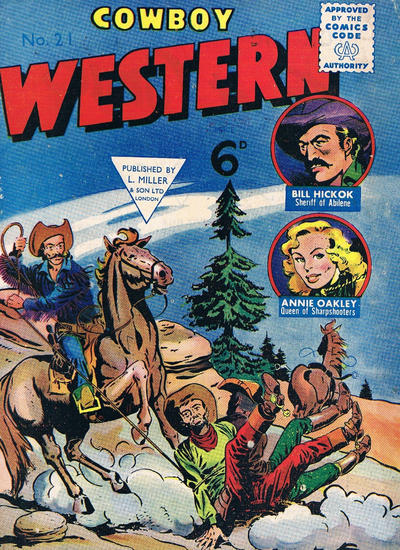Cover for Cowboy Western Comics (L. Miller & Son, 1956 series) #21
