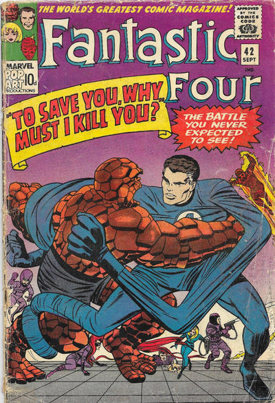 Cover for Fantastic Four (Marvel, 1961 series) #42 [British]