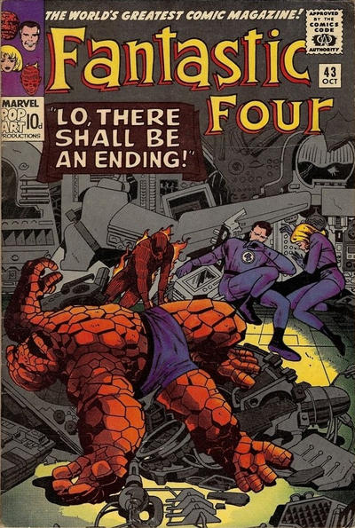 Cover for Fantastic Four (Marvel, 1961 series) #43 [British]
