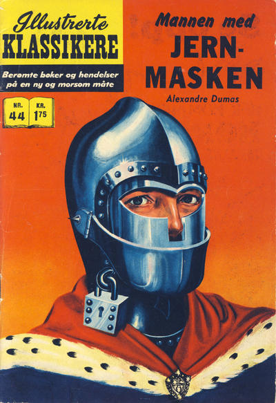 Cover for Illustrerte Klassikere [Classics Illustrated] (Illustrerte Klassikere / Williams Forlag, 1957 series) #44 [HRN 194] - Mannen med jernmasken [3. opplag]
