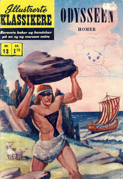 Cover for Illustrerte Klassikere [Classics Illustrated] (Illustrerte Klassikere / Williams Forlag, 1957 series) #13 [HRN 194] - Odysseen [3. opplag]