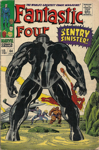 Cover for Fantastic Four (Marvel, 1961 series) #64 [British]