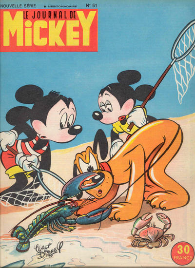 Cover for Le Journal de Mickey (Hachette, 1952 series) #61
