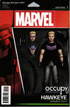Cover for Occupy Avengers (Marvel, 2017 series) #1 [John Tyler Christopher Action Figure (Hawkeye)]