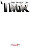 Cover for The Unworthy Thor (Marvel, 2017 series) #1 [Blank Cover Variant]
