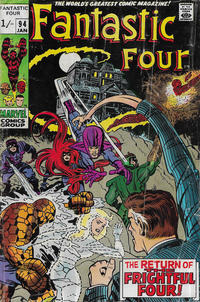 Cover Thumbnail for Fantastic Four (Marvel, 1961 series) #94 [British]
