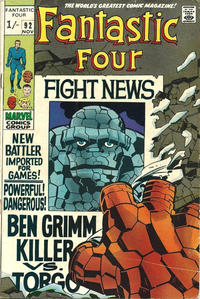 Cover Thumbnail for Fantastic Four (Marvel, 1961 series) #92 [British]