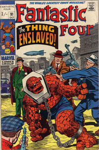 Cover for Fantastic Four (Marvel, 1961 series) #91 [British]
