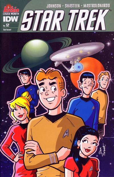 Cover for Star Trek (IDW, 2011 series) #52 [Dan Parent Archie 75th Anniversary Subscription Variant]