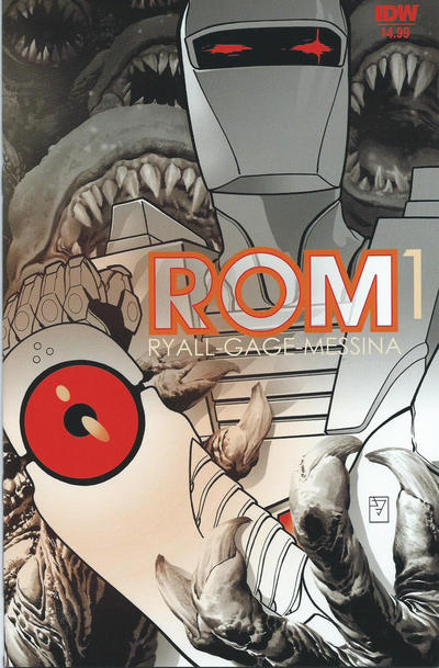 Cover for Rom (IDW, 2016 series) #1 [Second Printing]