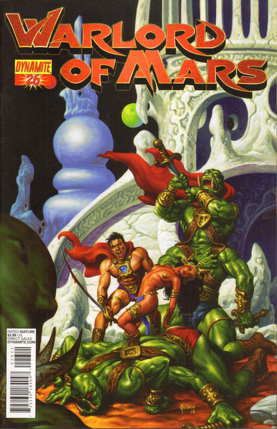 Cover for Warlord of Mars (Dynamite Entertainment, 2010 series) #26 [Cover A - Joe Jusko Cover]