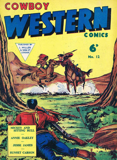 Cover for Cowboy Western Comics (L. Miller & Son, 1956 series) #12