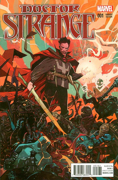 Cover for Doctor Strange (Marvel, 2015 series) #1 [Incentive Jakub Rebelka Variant]