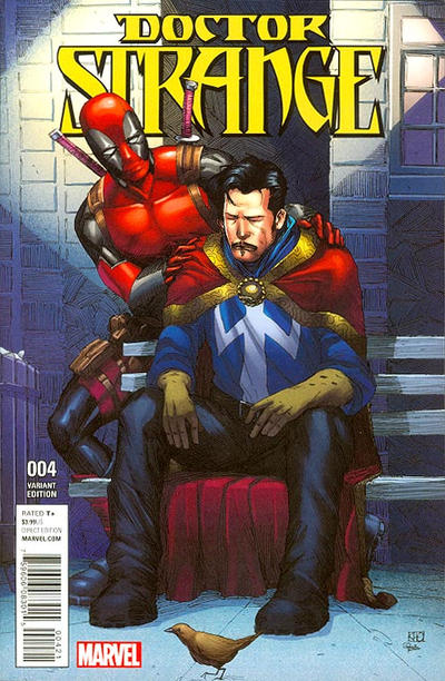 Cover for Doctor Strange (Marvel, 2015 series) #4 [Incentive Khoi Pham Deadpool Variant]