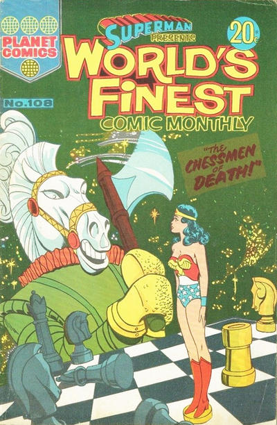 Cover for Superman Presents World's Finest Comic Monthly (K. G. Murray, 1965 series) #108