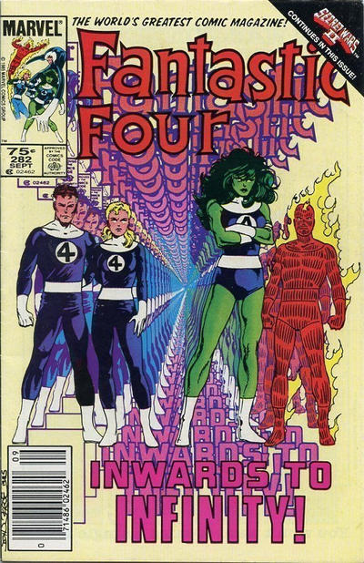 Cover for Fantastic Four (Marvel, 1961 series) #282 [Canadian]