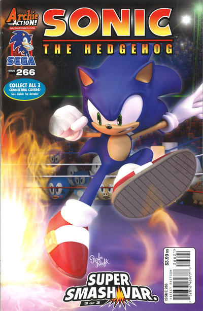 Cover for Sonic the Hedgehog (Archie, 1993 series) #266 [Super Smash Variant]