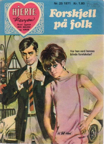 Cover for Hjerterevyen (Serieforlaget / Se-Bladene / Stabenfeldt, 1960 series) #25/1971