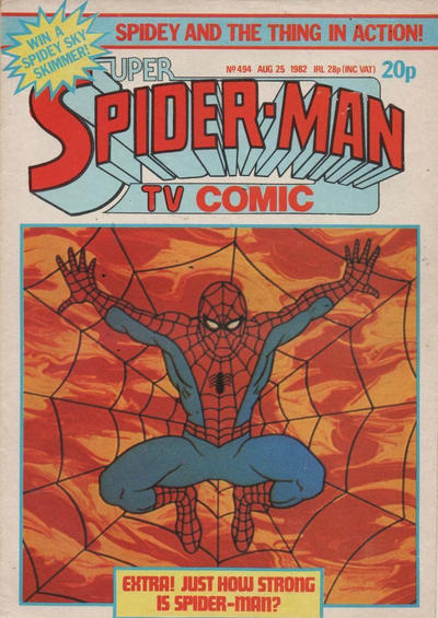 Cover for Super Spider-Man TV Comic (Marvel UK, 1981 series) #494