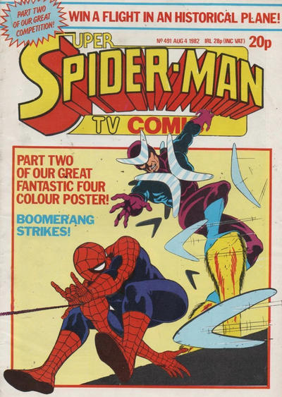 Cover for Super Spider-Man TV Comic (Marvel UK, 1981 series) #491