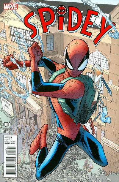 Cover for Spidey (Marvel, 2016 series) #1 [Variant Edition - Humberto Ramos Cover]