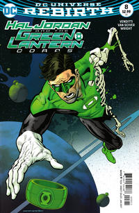 Cover Thumbnail for Hal Jordan and the Green Lantern Corps (DC, 2016 series) #8 [Kevin Nowlan Variant Cover]