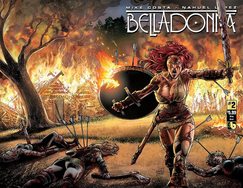 Cover for Belladonna (Avatar Press, 2015 series) #2 [Wraparound - Nahuel Lopez]