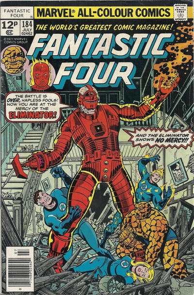 Cover for Fantastic Four (Marvel, 1961 series) #184 [British]