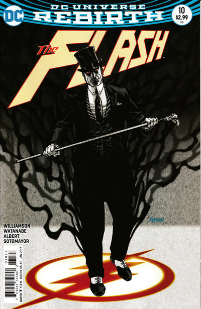 Cover for The Flash (DC, 2016 series) #10 [Dave Johnson Variant Cover]