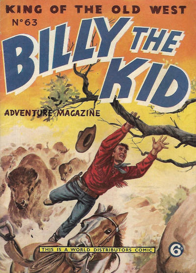 Cover for Billy the Kid Adventure Magazine (World Distributors, 1953 series) #63