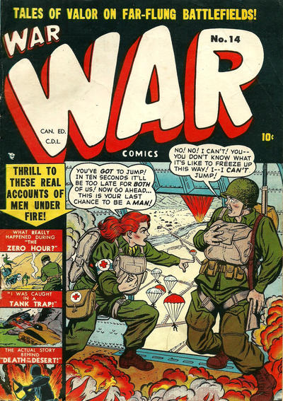 Cover for War Comics (Bell Features, 1951 ? series) #14