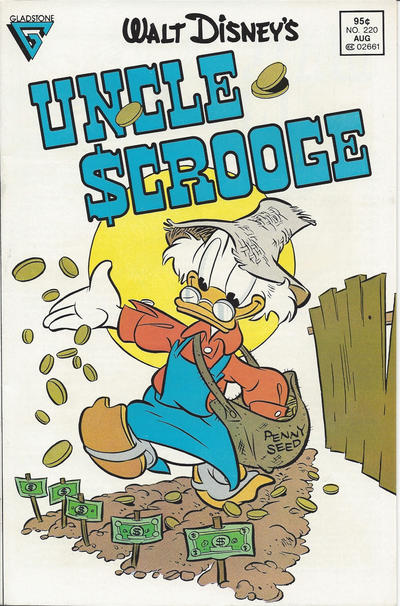 Cover for Walt Disney's Uncle Scrooge (Gladstone, 1986 series) #220 [Newsstand]
