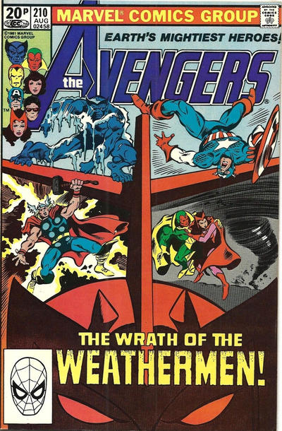 Cover for The Avengers (Marvel, 1963 series) #210 [British]