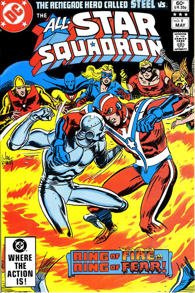 Cover for All-Star Squadron (DC, 1981 series) #9 [Direct]