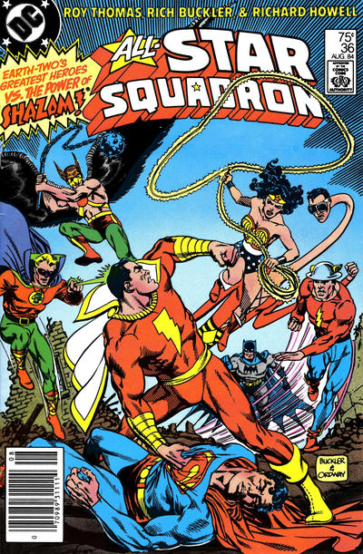 Cover for All-Star Squadron (DC, 1981 series) #36 [Newsstand]