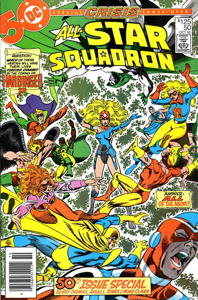 Cover for All-Star Squadron (DC, 1981 series) #50 [Newsstand]