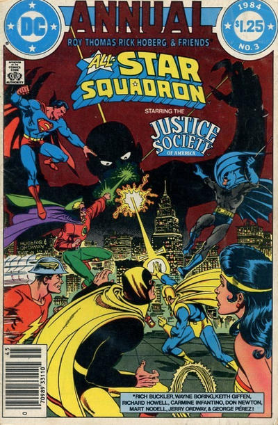Cover for All-Star Squadron Annual (DC, 1982 series) #3 [Newsstand]