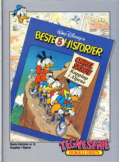 Cover for Walt Disney's Beste Historier [Tegneserie Bokklubben] (Hjemmet / Egmont, 1992 series) #5 - Onkel Skrue - Kappløp i Alpene