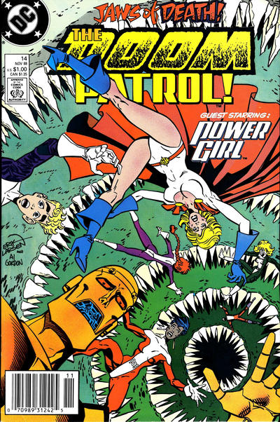 Cover for Doom Patrol (DC, 1987 series) #14 [Newsstand]