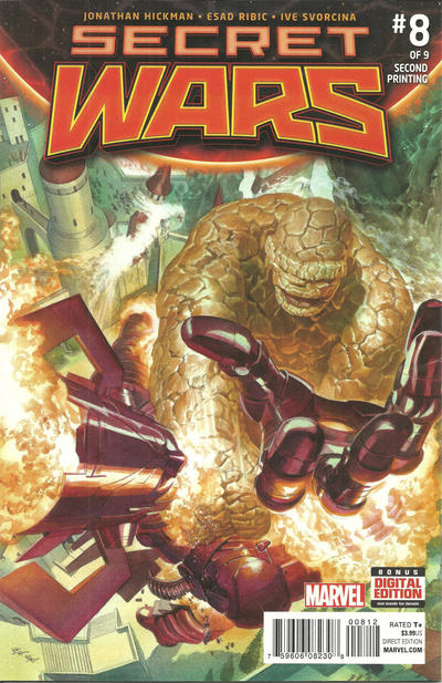 Cover for Secret Wars (Marvel, 2015 series) #8 [Ross Second Printing Variant]