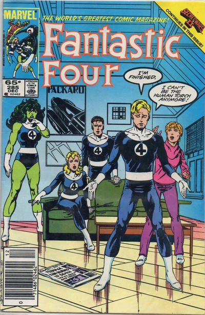 Cover for Fantastic Four (Marvel, 1961 series) #285 [Newsstand]