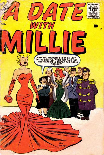 Cover for A Date with Millie (Marvel, 1956 series) #3